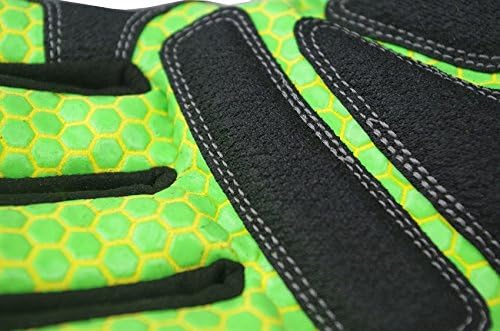 Seibertron HIGH-VIS SDXG2 – Guantes de seguridad para protección contra impactos y aceite y gas, antivibraciones, CE EN388 4131 XL