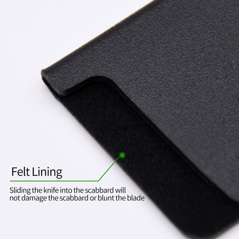 Protectores de cuchillos, 2451020 piezas de 4.7 a 12.2 pulgadas, funda universal de cuchillo sin BPA, funda de cuchillo resistente a la abrasión,