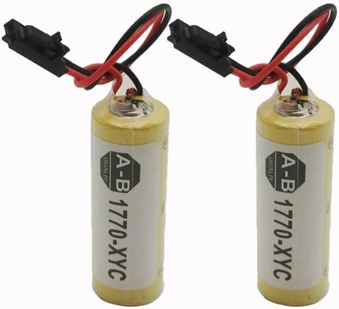 *(50-Pack) 1770-XYC Lithium Battery 3V 1800mAh Replacement for 1770-XYCA 1770-XYB 1756-BA1,for Allen Bradley 1770-XYC
