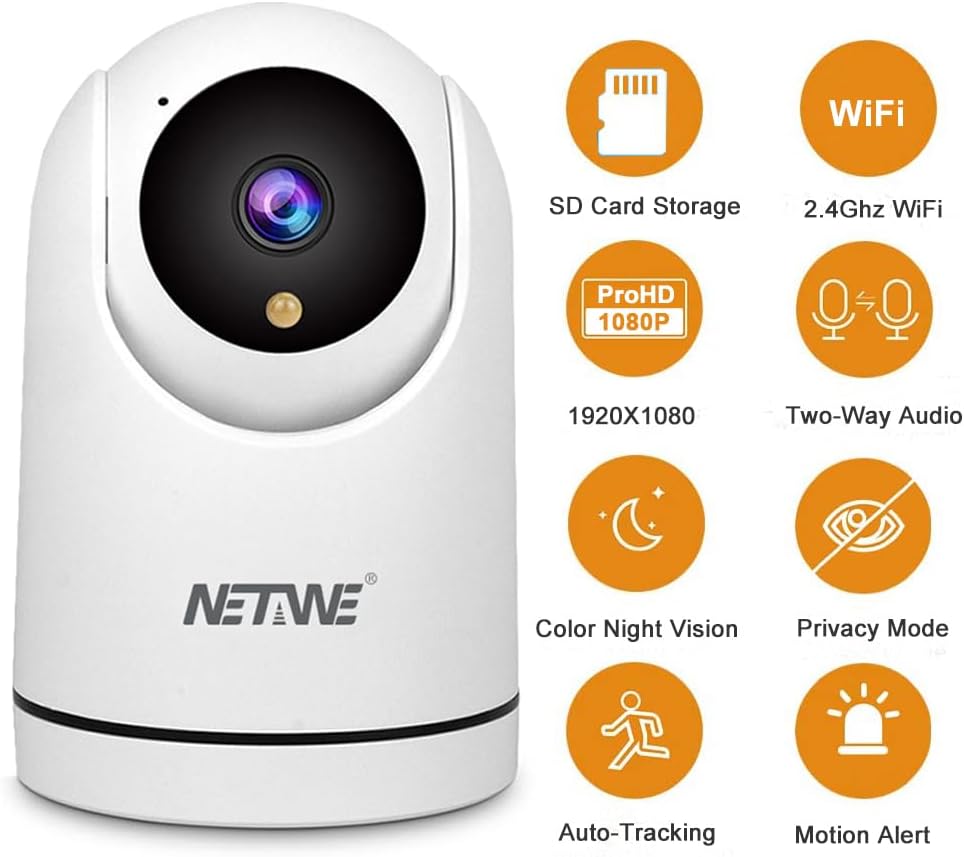 Seguridad inalámbrica para mascotas Interior Cámara IP WiFi para perro mascota bebé niñera Monitor 2.4G WiFi Cámara Cámara seguimiento automático