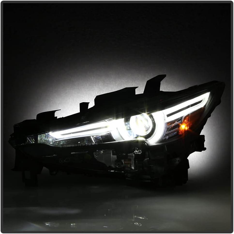 ACANII – Para Mazda CX-5 OED LED DRL 2017-2021 con proyector LED AFS, faros delanteros de repuesto para faros delanteros izquierdo+derecho