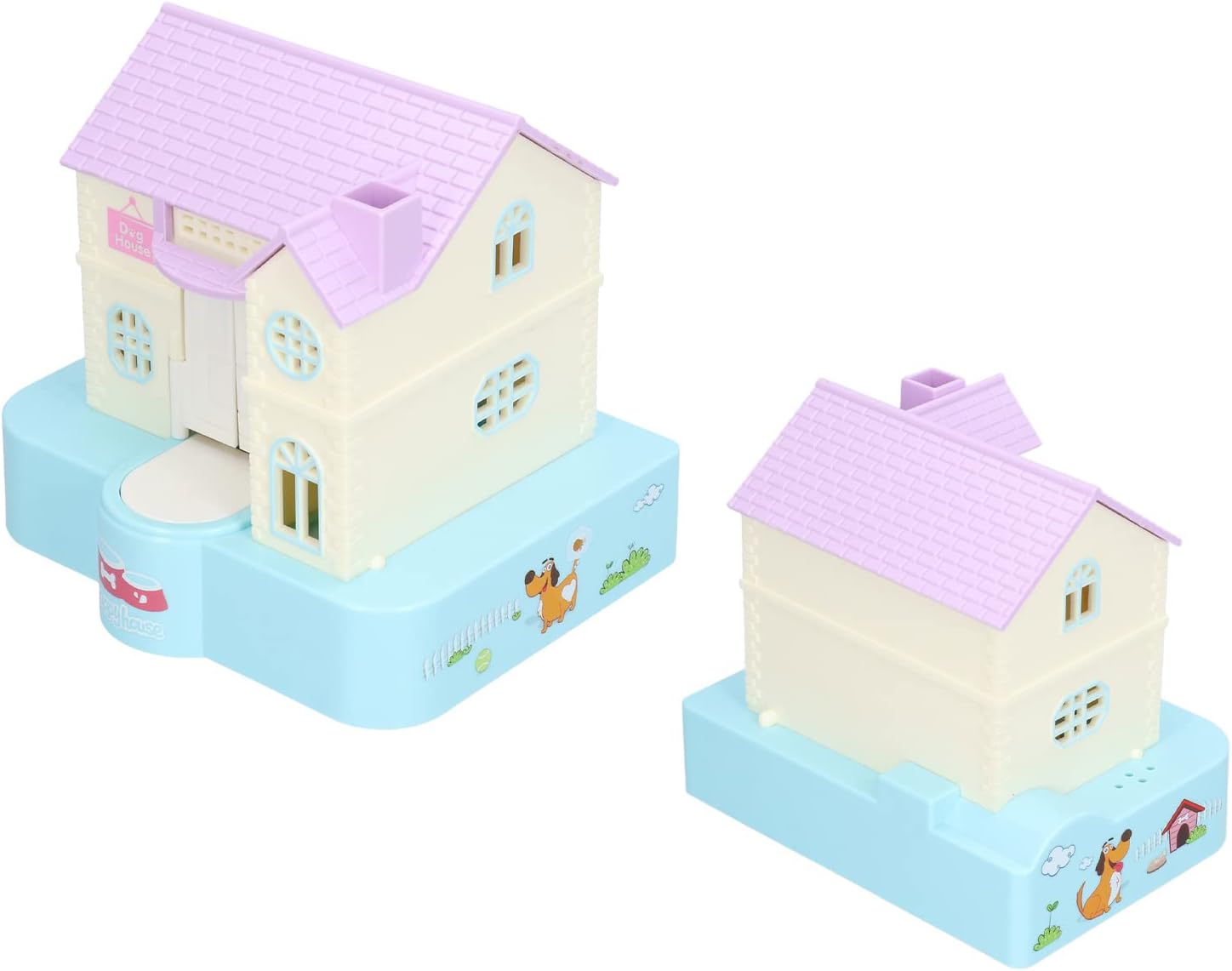 Fun Puppy Villa – Alcancía de la suerte, casa de perro de la suerte, alcancía automática con efectos de luz y música, regalos de juguete para niños