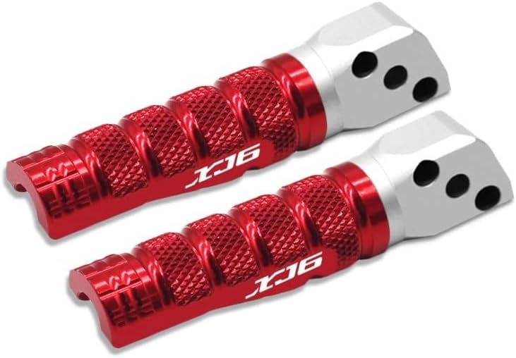 M para Yamaha XJ6 Xj6 motocicleta CNC pie trasero pasajero clavijas descansa reposapiés antideslizante pie clavija Y (color  titanio)