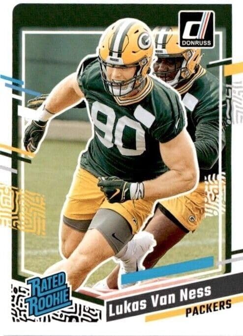 Green Bay Packers 2023 Donruss Factory Sealed HUGE 16 Card Team Set with Jordan Love Plus 6 Rated Rookie Cards including Jayden Reed and Luke