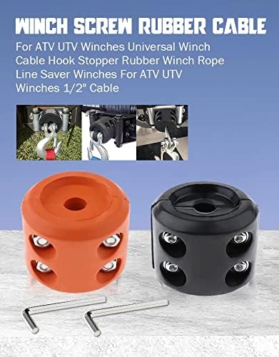 YZ-Room Tapón de gancho para cable de cabrestante, duradero y absorbente de golpes, accesorios de cabrestante para cables y cables sintéticos,