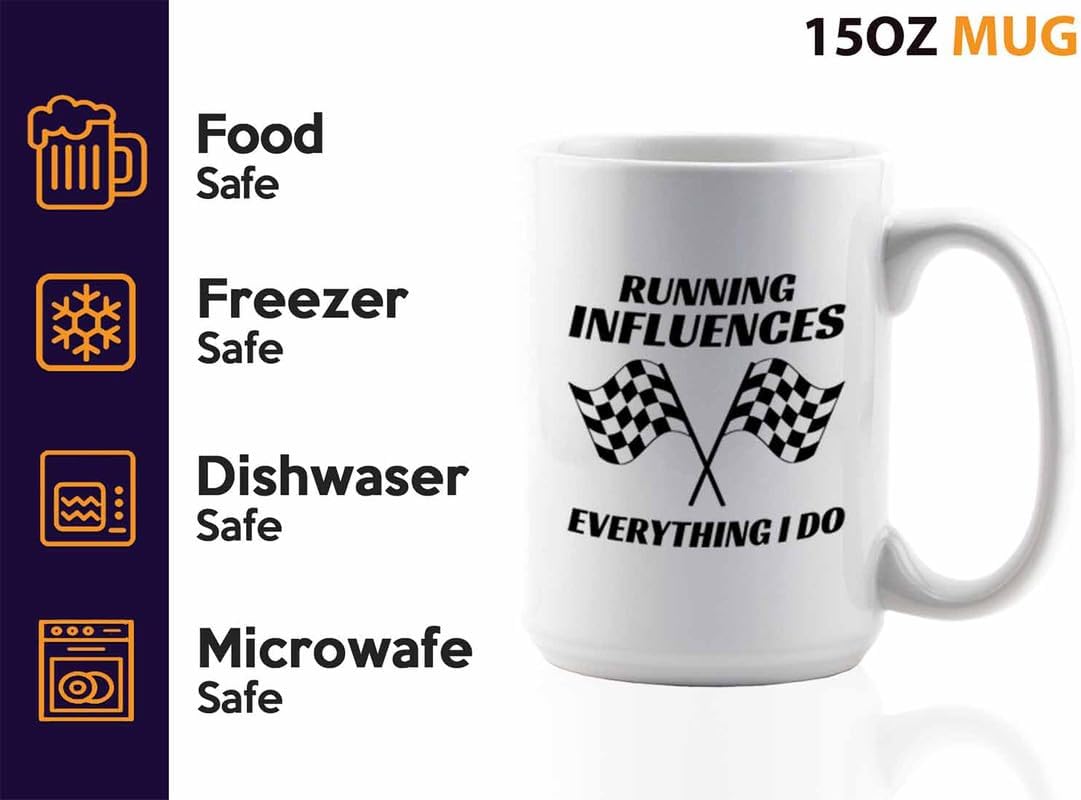 Racer Coffee Mug 15oz White – Everything I Do – Fuel Speed Racer Car Guys Circuit Automotive Racing Boy Gifts For Him Dad Men Boyfriend