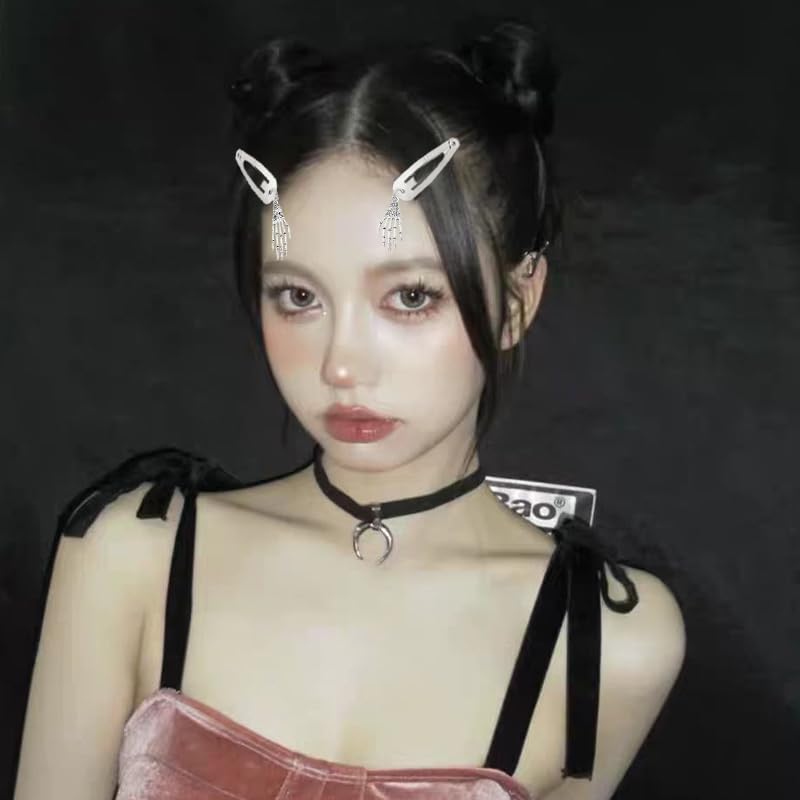 Pinzas góticas para el cabello para mujeres, manos de esqueleto, araña, Halloween, accesorios para el cabello para niñas, punk Y2K, vintage, para