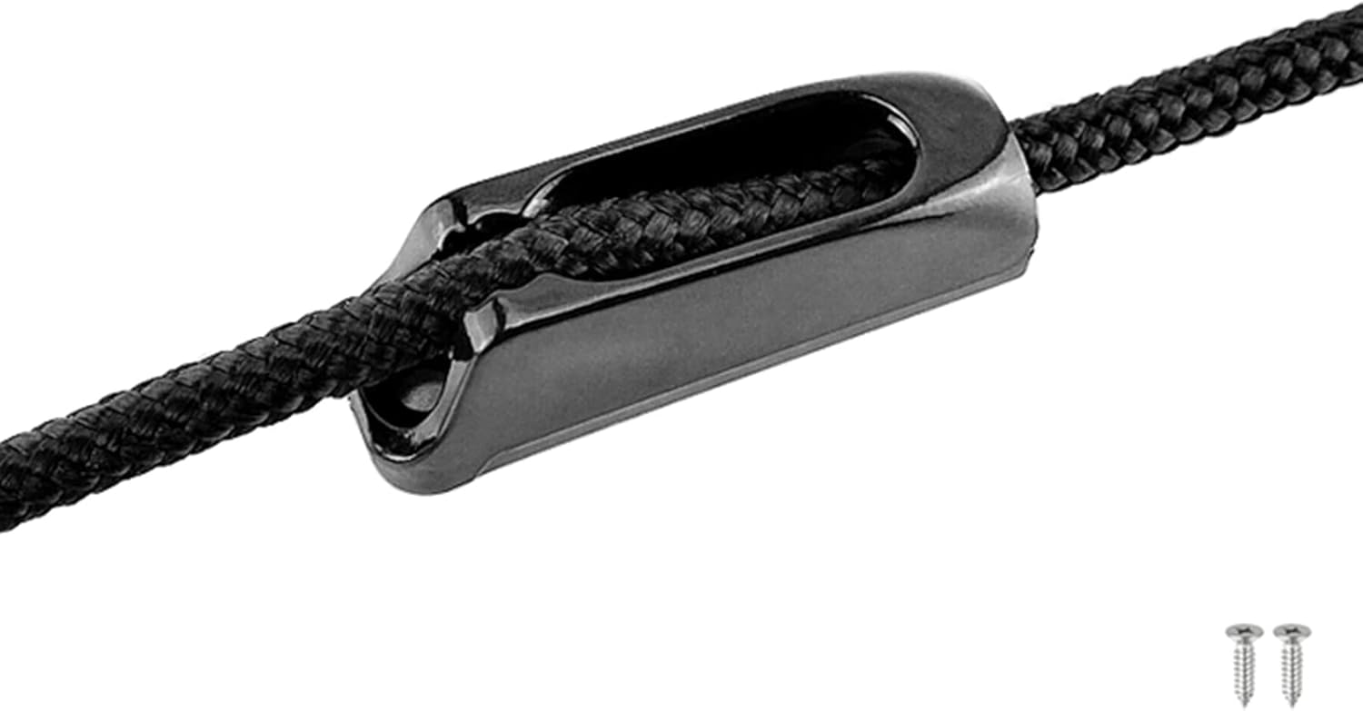 COOLHOOD Tensor de cordón de nailon para tacos de almeja para corredor de barco, cuerda autobloqueante, canoa, kayak, surf, accesorios marinos