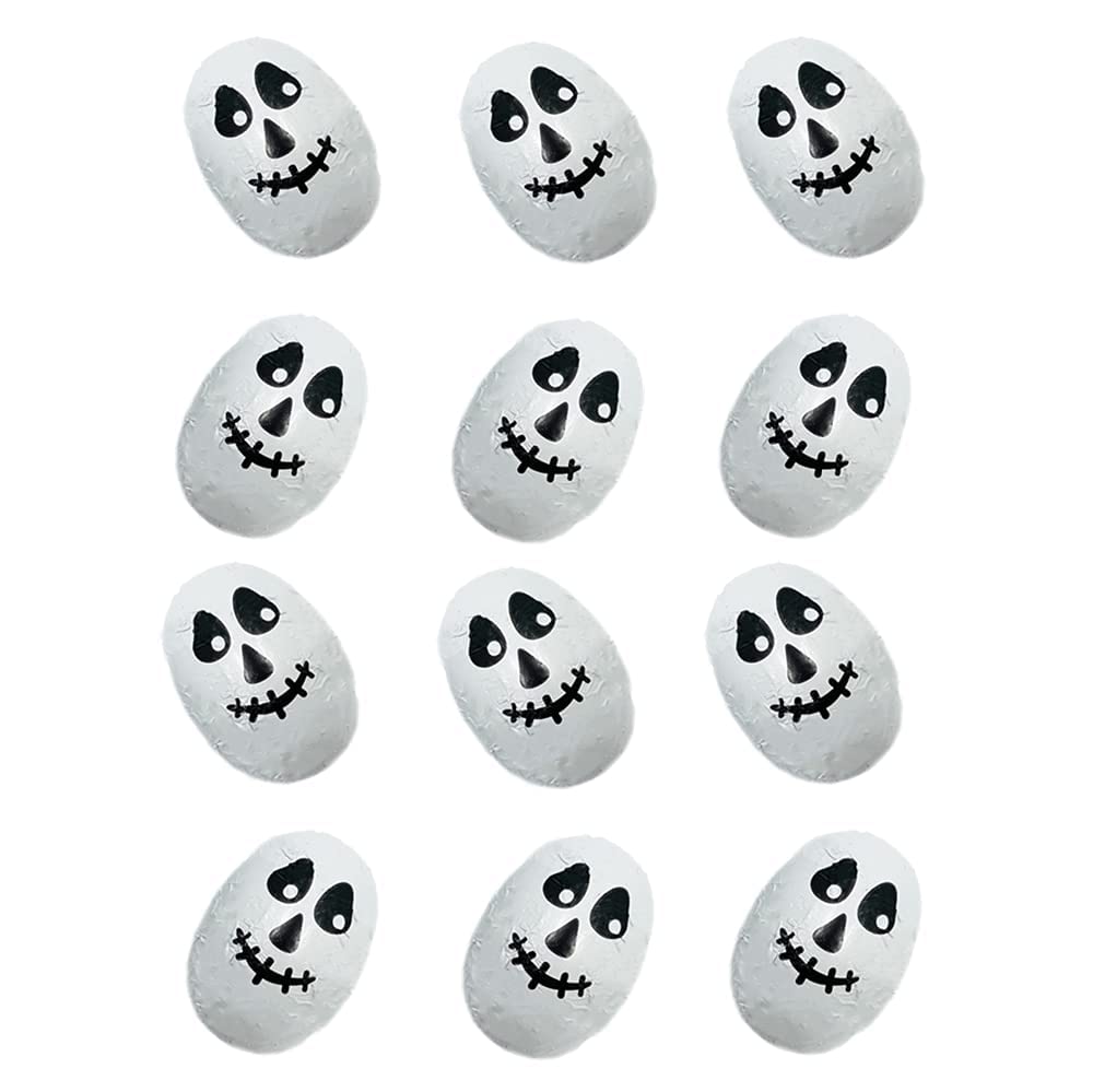 Surtidos de chocolate misterioso de Halloween, rellenos de bolsas de fiesta de truco o trato, láminas espeluznantes de diseño de Halloween, lácteos