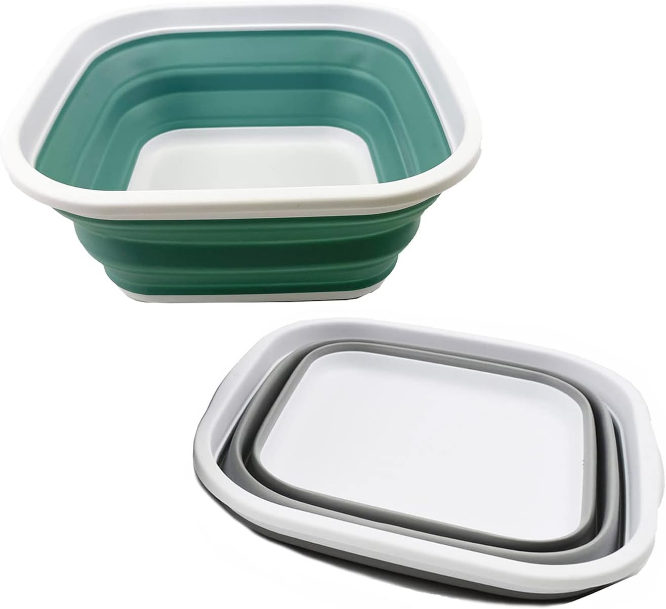 SAMMART Tina de lavado de plástico plegable de 5.5L (1.4 galones), lavabo de lavado portátil, bañera plegable, fácil almacenamiento, ahorra espacio,