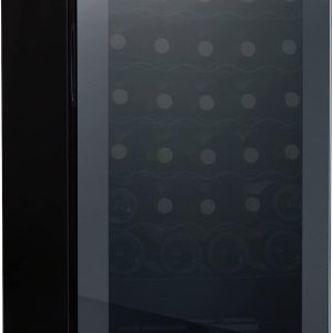 Luma Comfort Shadow Series – Refrigerador de vino de 34 botellas, refrigerador de vino con espejo independiente con puerta de vidrio templado de Luma Comfort Shadow Series – Refrigerador de vino de 34 botellas, refrigerador de vino con espejo independiente con puerta de vidrio templado de