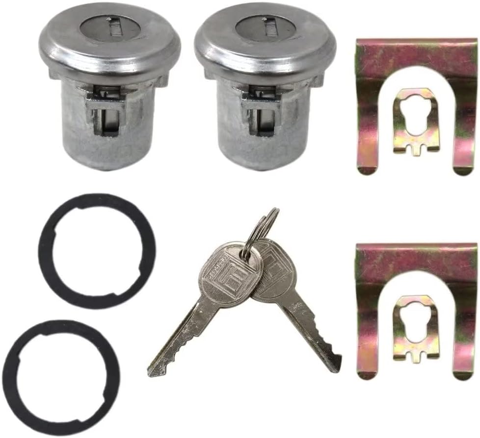 2Pcs 5070006  DLK2  DLK3 Door Lock Cylinder Set Replacement for Monza 1975-1980