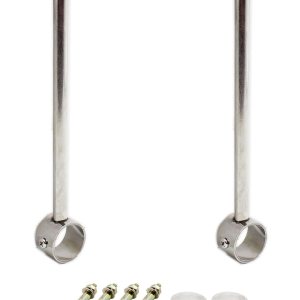 Paquete de 2 soportes de montaje en techo, soporte de tubo de acero inoxidable para armario, soporte de tubería de techo, cortina de ducha, armario, Paquete de 2 soportes de montaje en techo, soporte de tubo de acero inoxidable para armario, soporte de tubería de techo, cortina de ducha, armario,