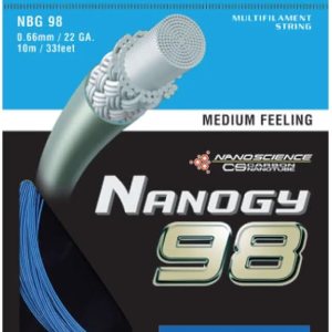 YONEX Nanogy 98Medium sensación de bádminton cadena, Azul YONEX Nanogy 98Medium sensación de bádminton cadena, Azul