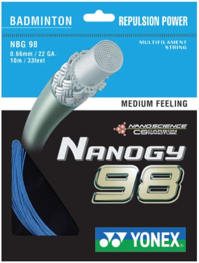 YONEX Nanogy 98Medium sensación de bádminton cadena, Azul