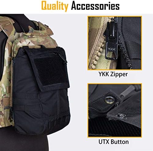 IDOGEAR Táctica Zip-on panel bolsa militar mochila chaleco accesorio bolsa para CPC AVS JPC2.0