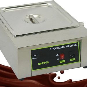 Olla de fusión de chocolate eléctrico de acero inoxidable Melter 1 tanque termostato calentador de chocolate máquina 110 V 1000 W Olla de fusión de chocolate eléctrico de acero inoxidable Melter 1 tanque termostato calentador de chocolate máquina 110 V 1000 W