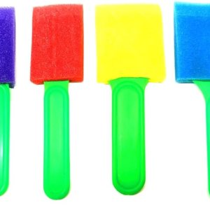 Pincel de espuma de colores surtidos para manualidades de arte, proyectos de aficiones, 5 unidades Pincel de espuma de colores surtidos para manualidades de arte, proyectos de aficiones, 5 unidades