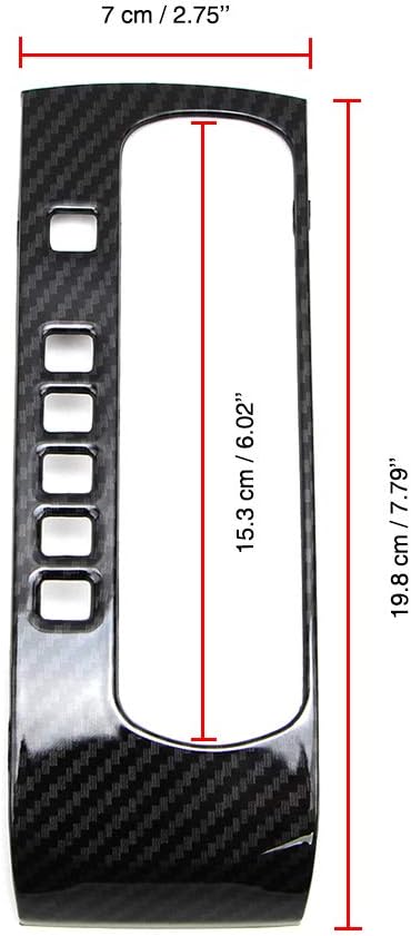 Cubierta de panel de cambio automático de palanca de cambios para Honda Civic de 10 generación 2016 2017 2018 2019 2020 2021 Sedan estilo de fibra