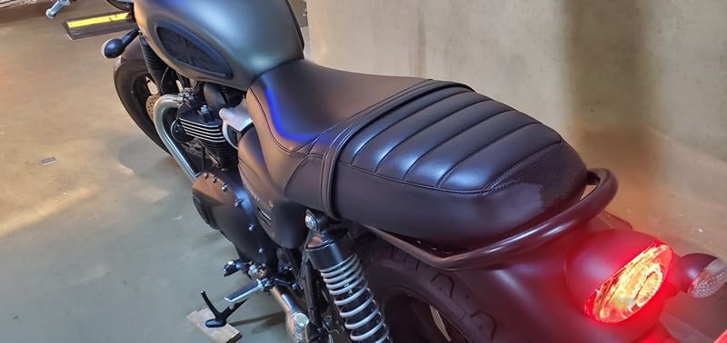 Barra de respaldo Sissy Bar Portaequipajes Asa del asiento trasero Barra de agarre para Triumph Bonneville T100 T120 Street Speed Twin Scrambler