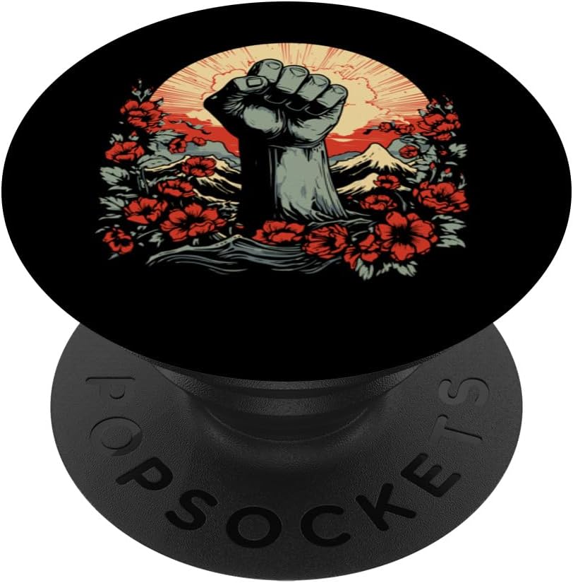 RESIST Fist Raised BLACK HISTORY African Pride Meme PopSockets Standard PopGrip
