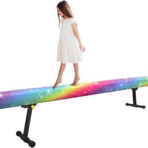 Viga de equilibrio ajustable, equipo de gimnasia de viga de piso alto y bajo, haz de gimnasia profesional para niños, entrenamiento en casa con Viga de equilibrio ajustable, equipo de gimnasia de viga de piso alto y bajo, haz de gimnasia profesional para niños, entrenamiento en casa con