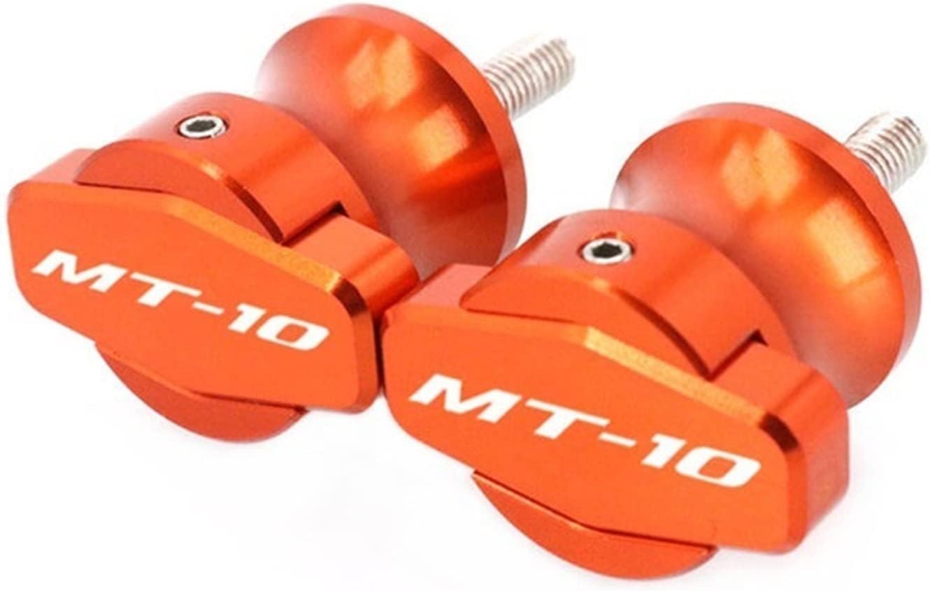 Soportes de marco CNC para motocicleta, tornillos deslizantes de 0.236 in, carretes de basculante para Yamaha MT-10 MT10 MT 10 FZ-10 FZ 10 FZ 10