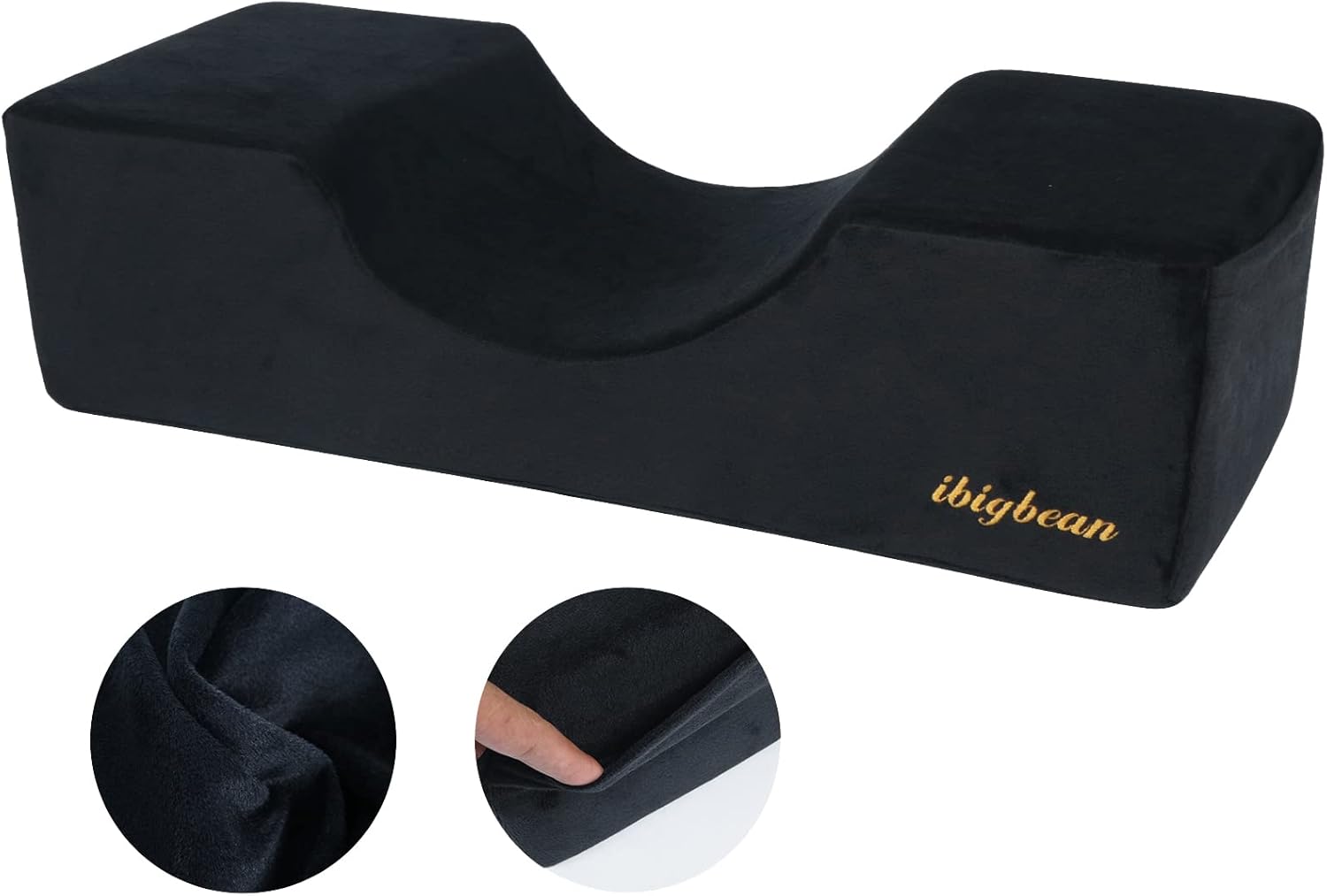 Extensión de pestañas, almohada de espuma para el cuello, almohada de salón de belleza, almohada curva de pestañas, almohada de contorno de cuello,