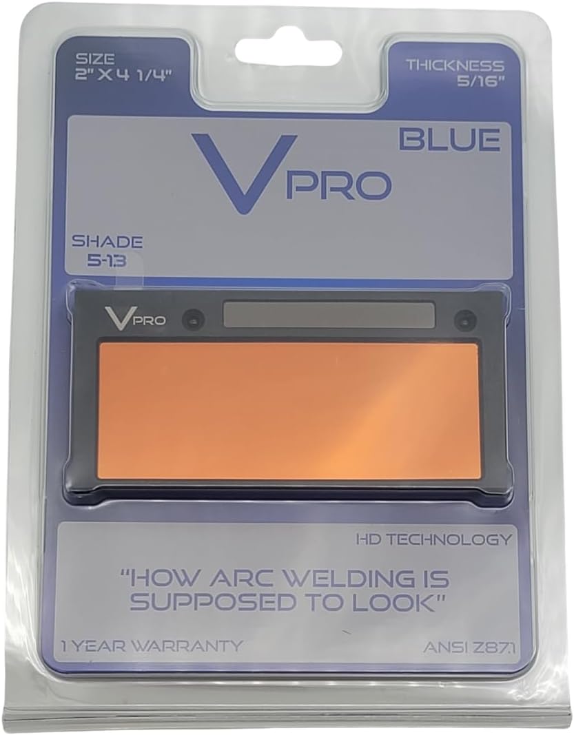 TrueArc VPro Lente de soldadura de oscurecimiento automático de sombra variable azul  Accesorios de casco de soldadura con filtro de color verdadero