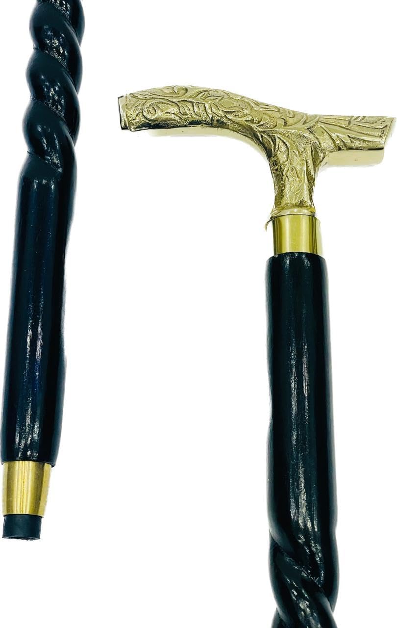 Bastón con mango de latón  Bastón ligero  Bastones para hombres, mujeres y personas mayores  Bastón victoriano vintage  Regalo para el abuelo