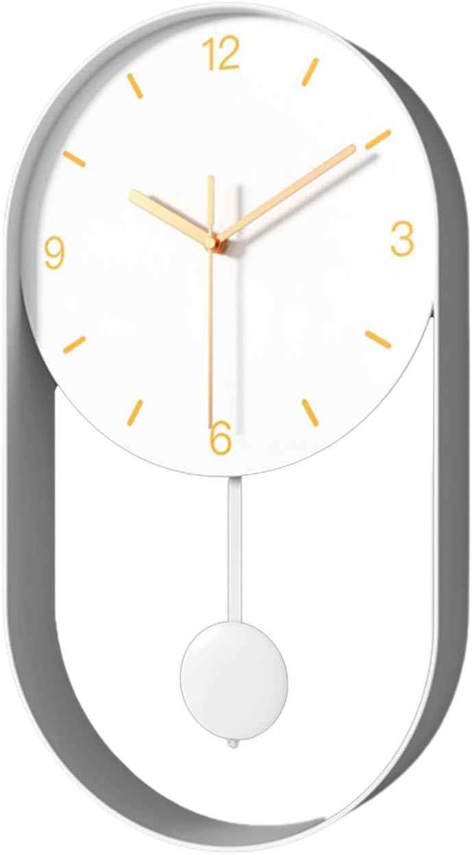 Reloj de pared Reloj de pared moderno con cara de 10 pulgadas, marco de metal decorativo y único, reloj de pared de diseño contemporáneo para sala