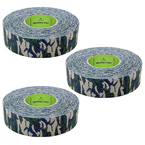 Renfrew Cinta de hockey estampada, 1″ de ancho (3 unidades, camuflaje, 82.0 ft)