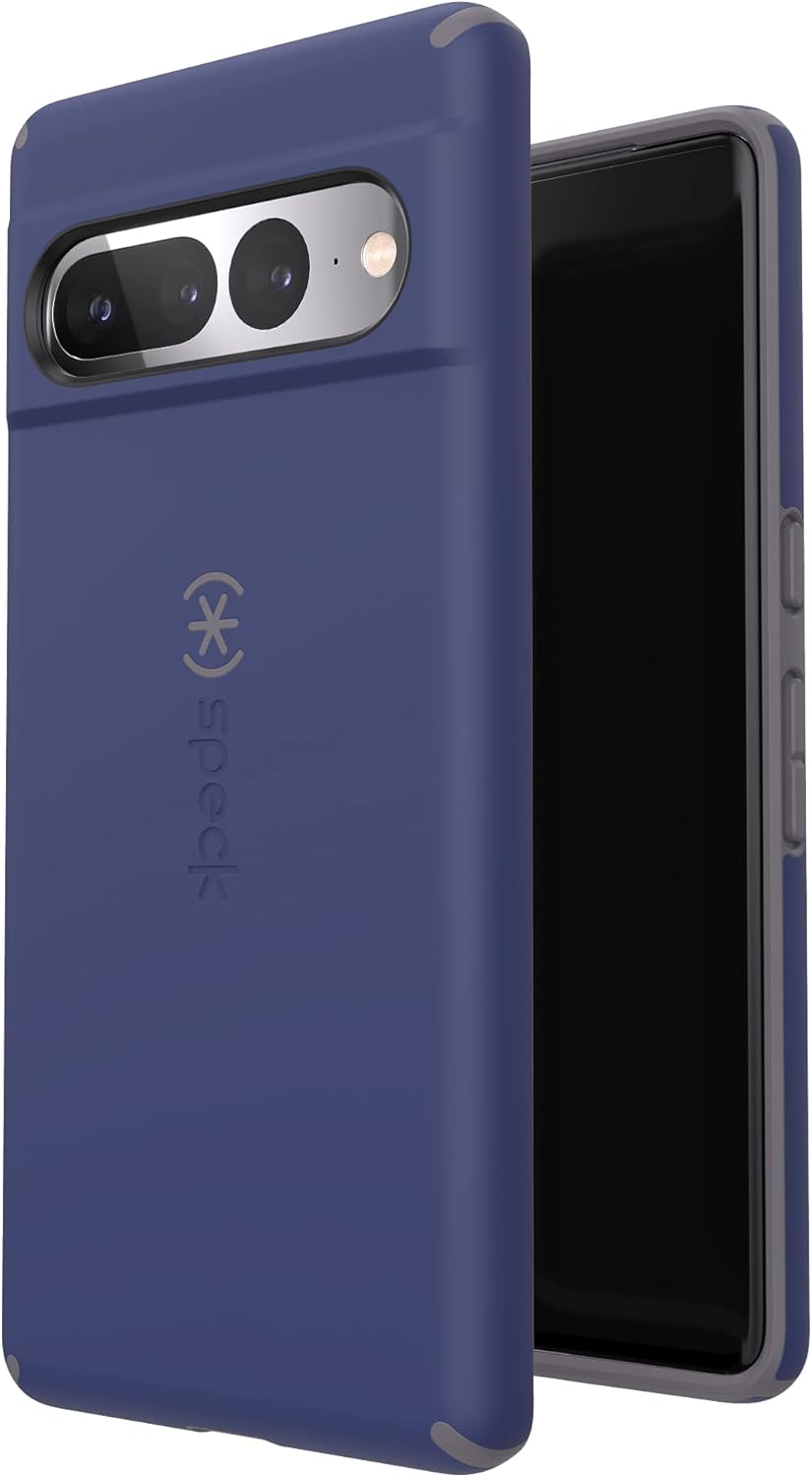 Speck Productos IMPACTHERO – Funda para Google Pixel 7 Pro, azul prusiano, gris nublado