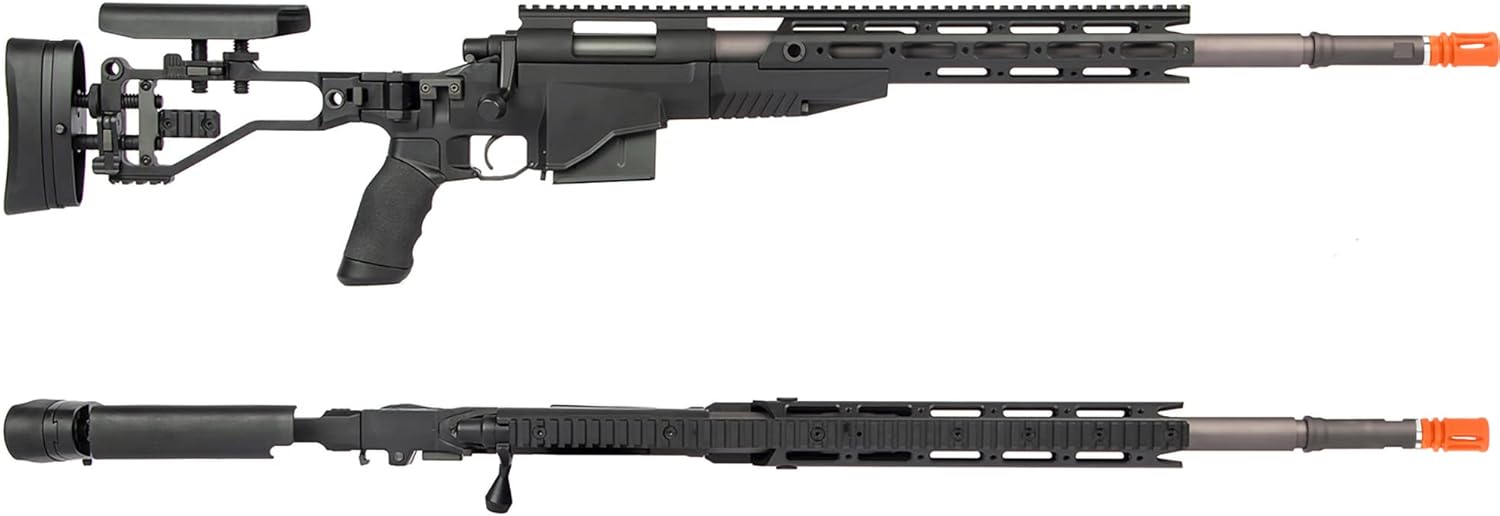Evike Airsoft – ARES M40A6 Rifle modular de Airsoft (color negro)