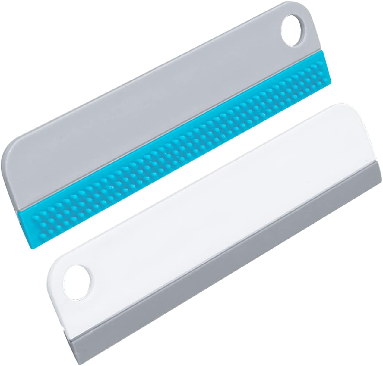 Escobilla de ducha para puertas de vidrio 2 piezas de escobilla de goma para puerta de cristal de ducha, escobilla de goma para limpieza de