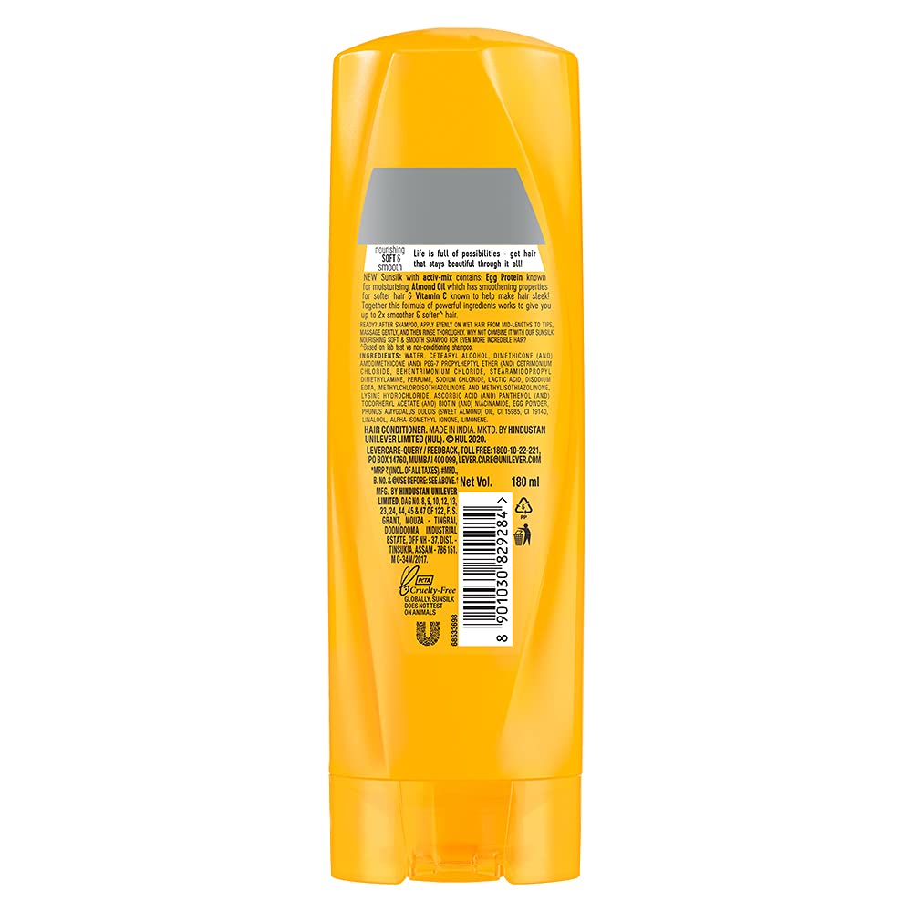 Sunsilk Acondicionador Nutritivo Suave y Suave 6.1 fl oz6 fl.oz