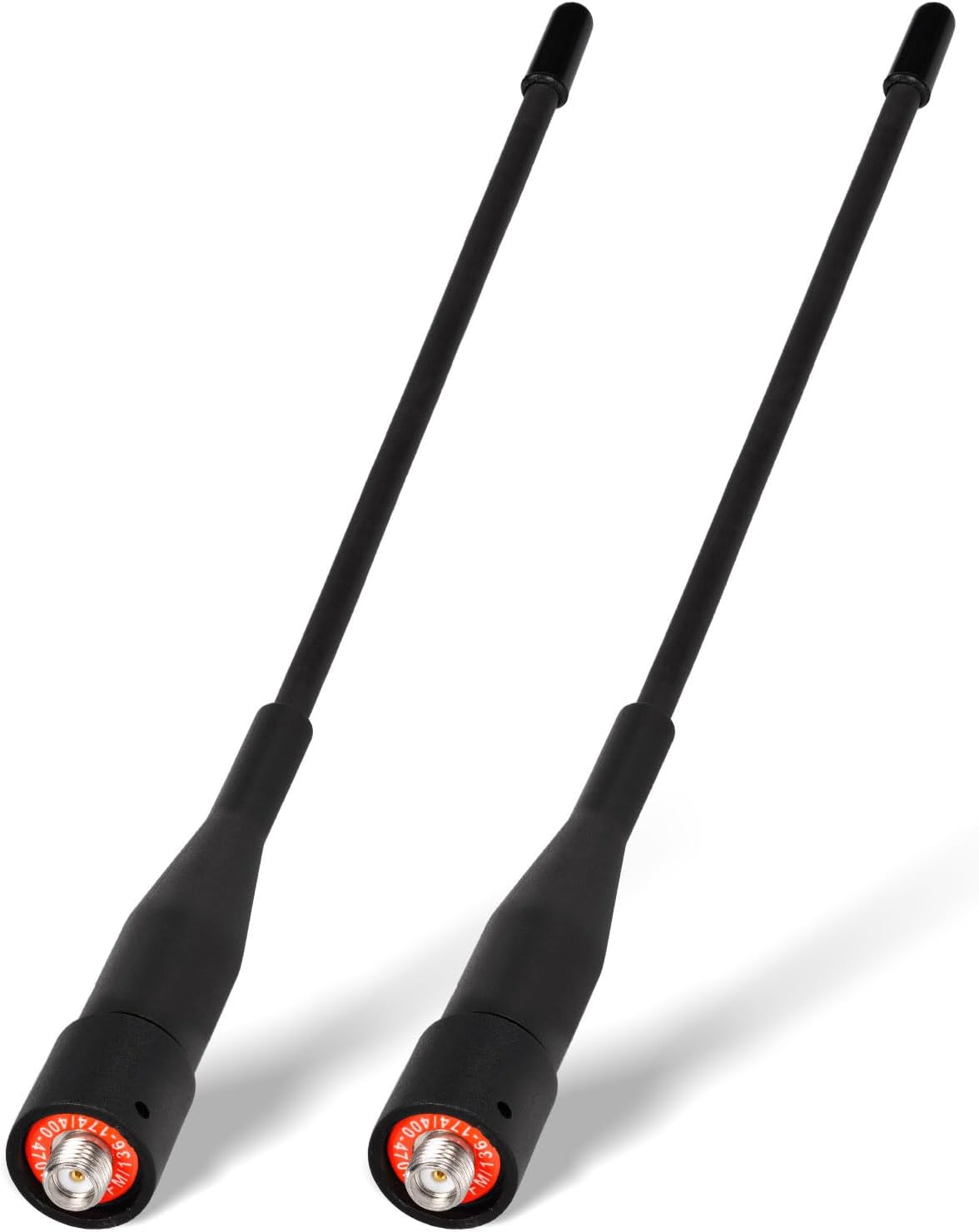 Eightwood Antena de radio bidireccional de 8 pulgadas, VHFUHF de doble banda SMA hembra flexible de mano antena de radio de mano 2 unidades para
