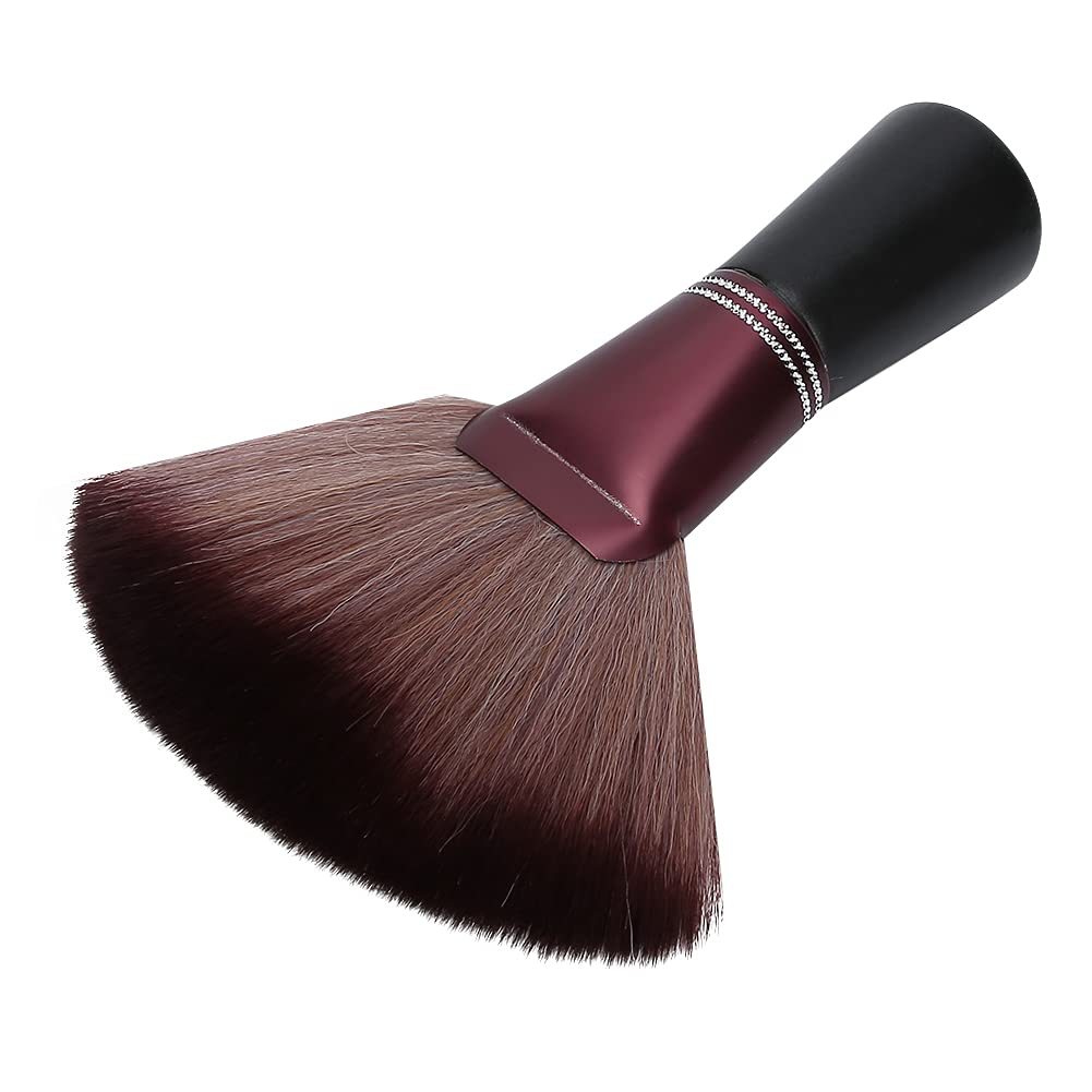 Cepillo de pelo de barrido de pelo de cuello de peluquería, Forma de abanico Peluquería suave Plumero de pelo roto, Cepillo de pelo grueso