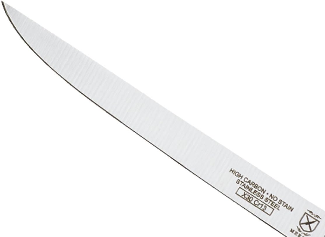 Mercer Culinary Mango de colores Red Millennia, cuchillo de deshuesado estrecho de 6″