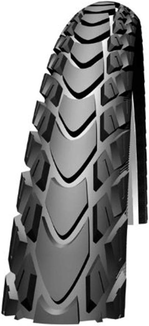 Schwalbe – Neumático para bicicleta Marathon Mondial Touring Wire Clincher  Varios tamaños  Línea de rendimiento  NegroReflectante