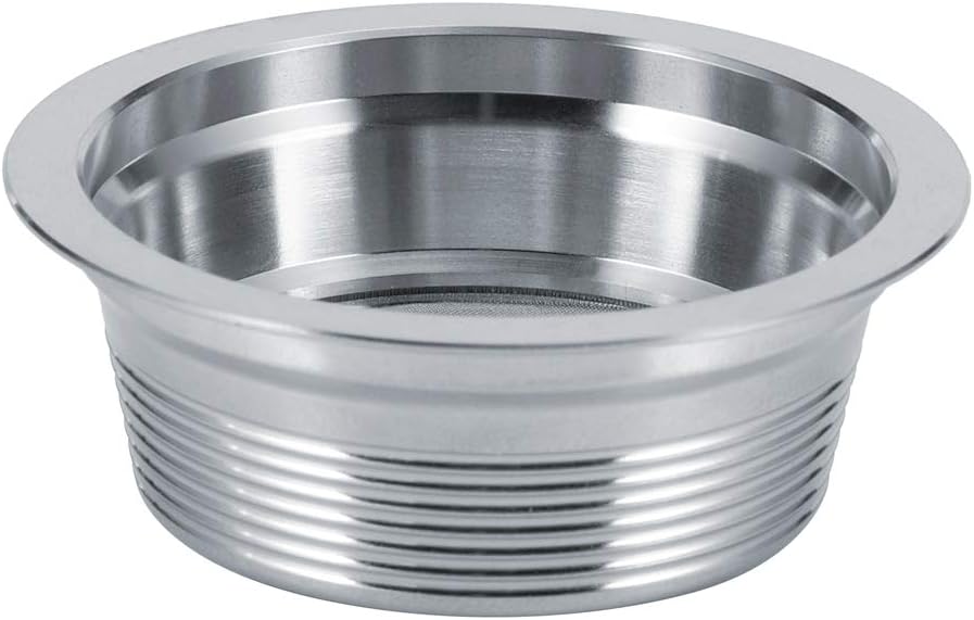 Cápsulas de café recargables de acero inoxidable, juego de filtros reutilizables de cápsula de espresso con tapas, cuchara y cepillo para máquina de