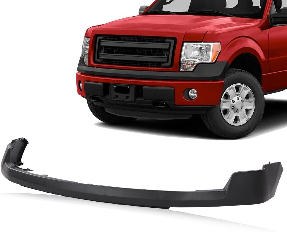 G-PLUS Nueva cubierta de parachoques delantero superior compatible con Ford F150 XL Pickup 2009-2014 11735587, FO1000643 negro texturizado