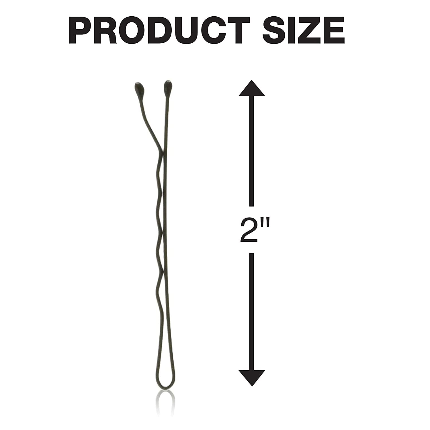 Conair Pin & Match Bobby Horquillas para el cabello, alfileres negros empaquetados dentro de un recipiente de almacenamiento, 75 unidades (paquete