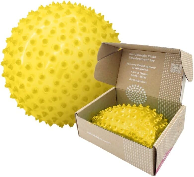 Edushape La bola sensorial original para bebé, bola de bebé de 7 pulgadas que ayuda a mejorar las habilidades motoras gruesas para niños de 6 meses