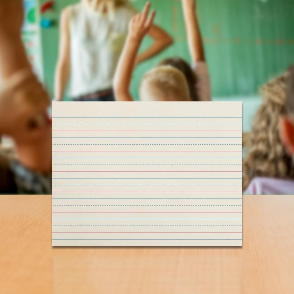 School Smart Papel de periódico rojo y azul, rayas de 34 pulgadas, 11 x 8-12 pulgadas, 500 hojas, blanco
