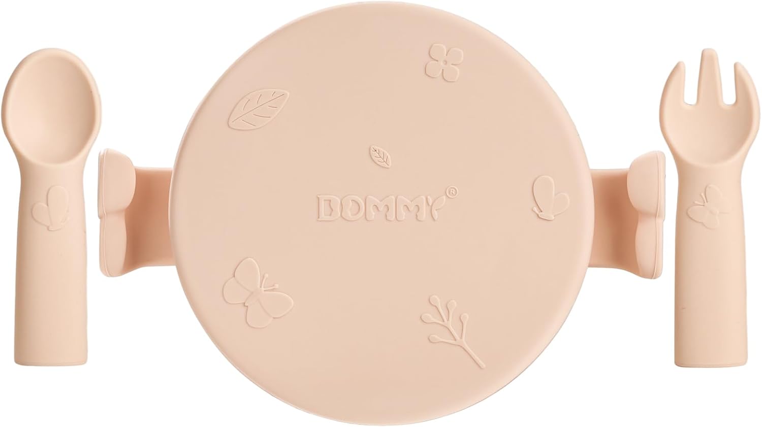 Conjunto de alimentación para bebés de mariposacuenco de succión con cuchara y tenedor  Suministros de alimentación  Suministros de destete LED para