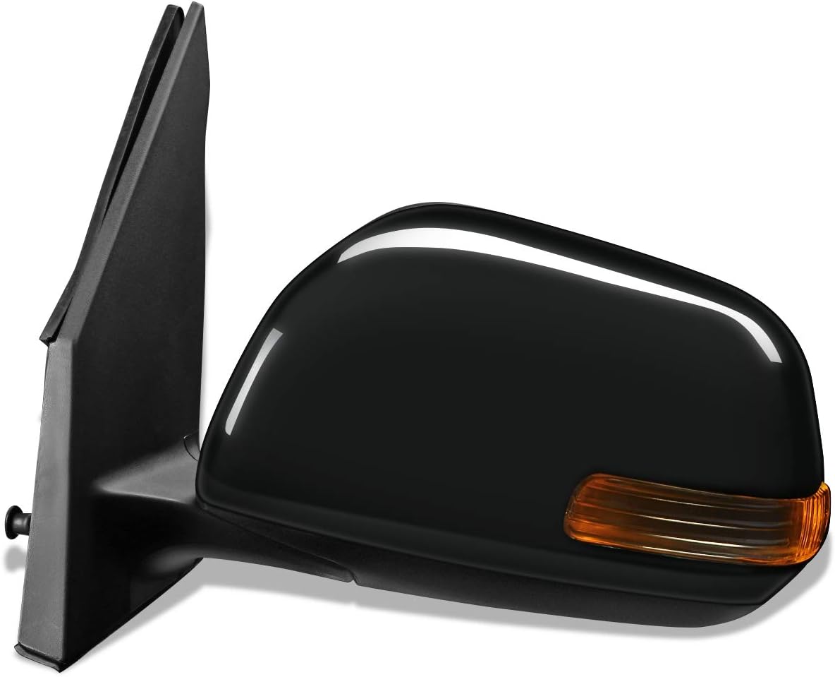 DNA Motoring OEM-MR-TO1320273 Estilo de fábrica Powered+Heated+Turn Signal Espejo de la puerta lateral izquierda Compatible con 09-12 Toyota Rav4