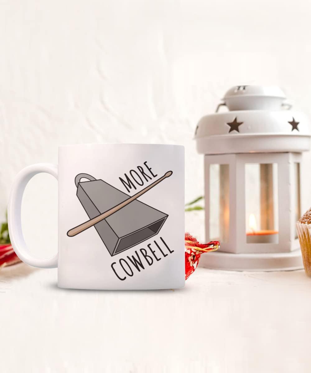Taza divertida para músico, más cencerro, regalo de percusión, regalo para profesor de música, regalo para baterista, regalo para miembro de la