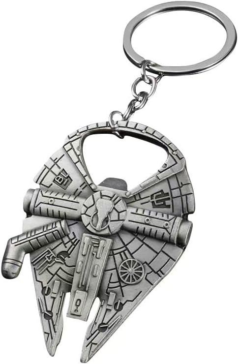 Abrebotellas, llavero para abridor de cerveza, regalo EDC para hombres y mujeres (metal), Metal