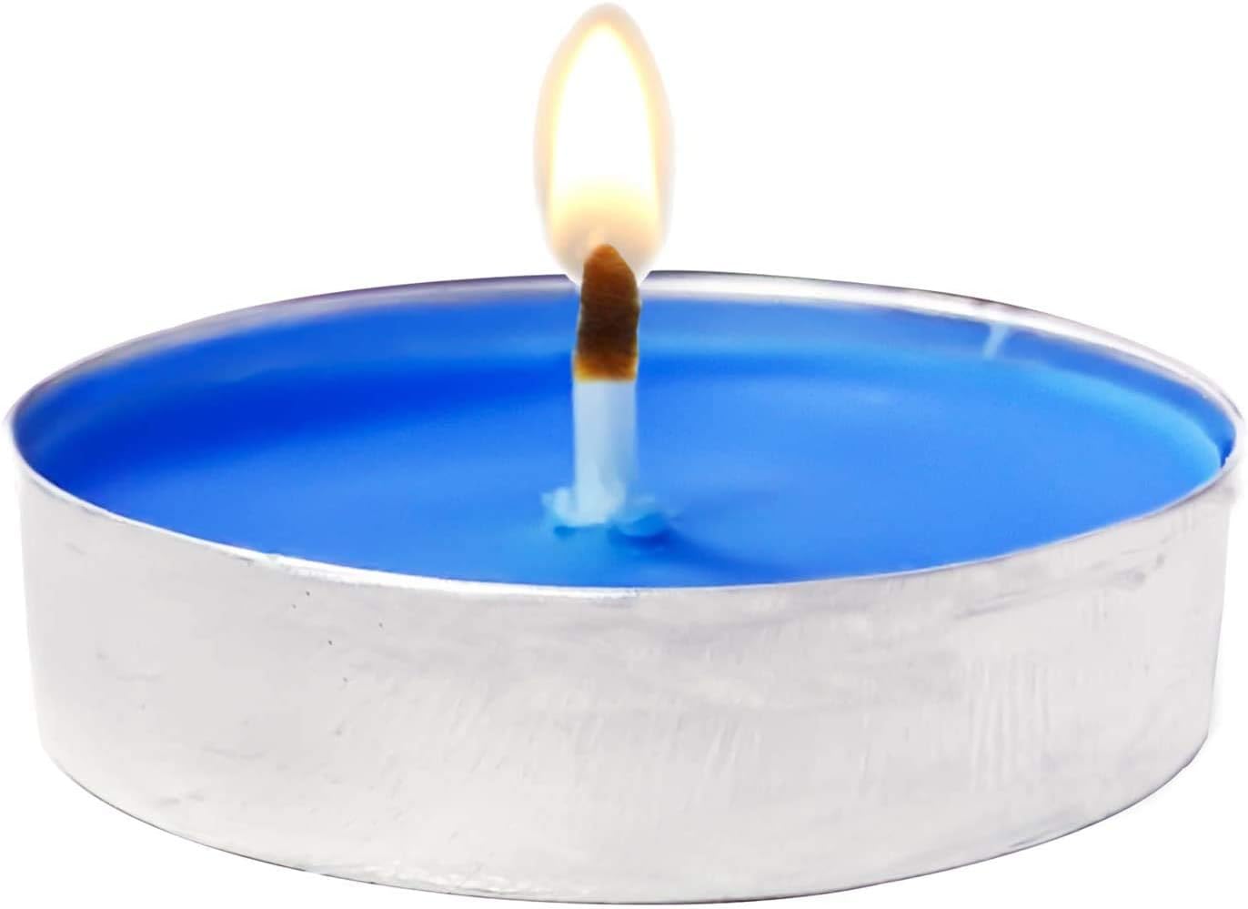 OUO Velas de té, paquete de 50 velas sin humo, velas pequeñas, sin goteo y de larga duración para estado de ánimo, cenas, paredades, hogar,